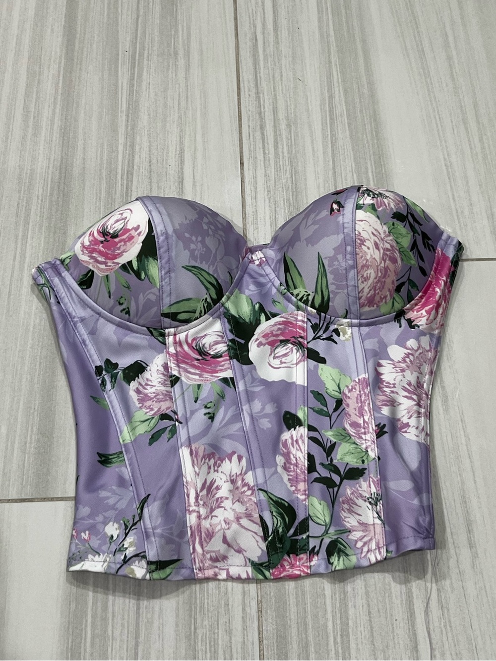 JLUXLABEL Floral Corset top - Picture 3 of 5